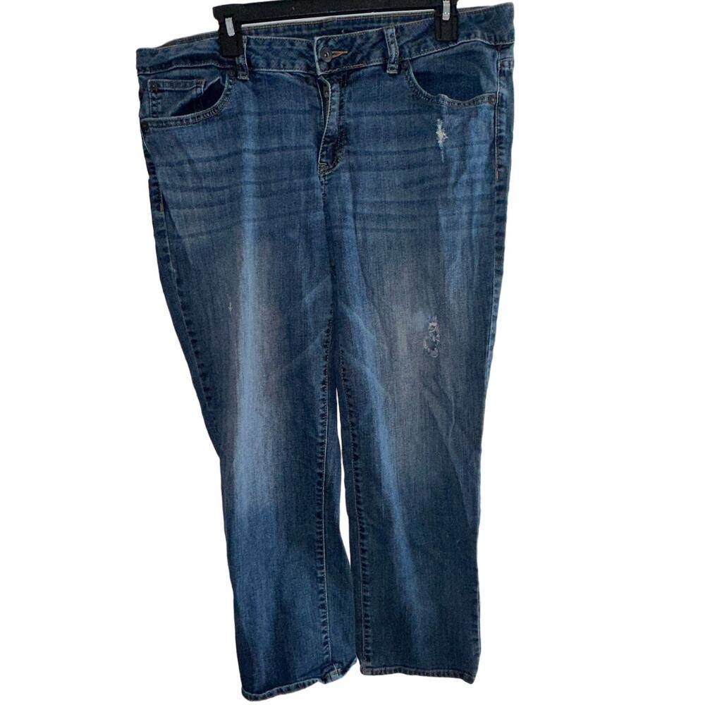 Modern Plus Size 14 Straight Leg Stretch Jeans Basic Jeans Wardrobe Staple